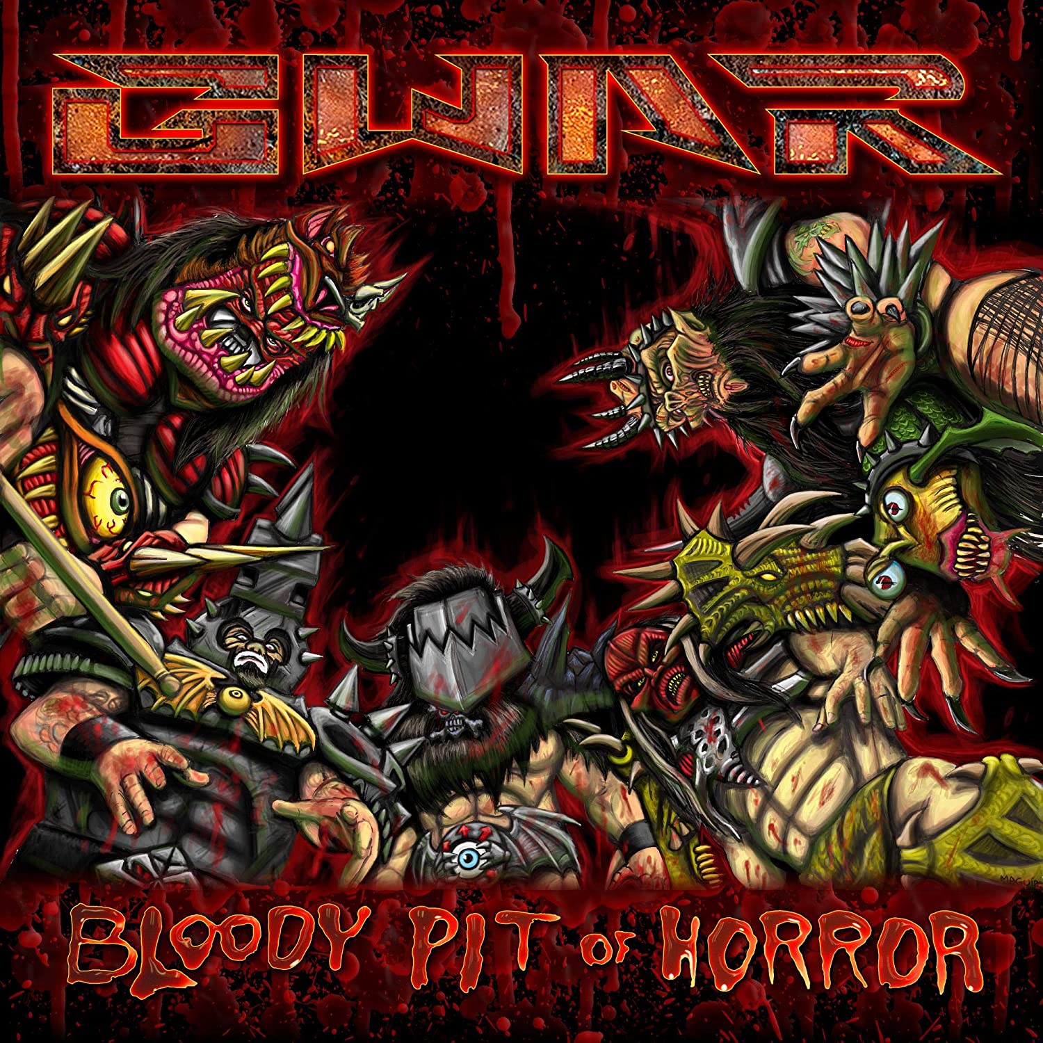 GWAR 'BLOODY PIT OF HORROR' BLACK IN RED LP