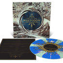 Mastodon 'Call of the Mastodon' LP (Coke Bottle Green w/ Aqua Blue Pinwheels, Brown & Metallic Gold Splatter Vinyl)