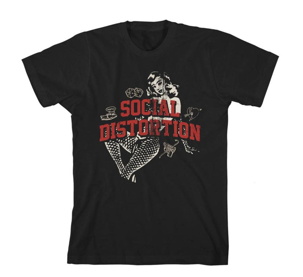 SOCIAL DISTORTION 'WHITE LIGHT ICONS' T-SHIRT