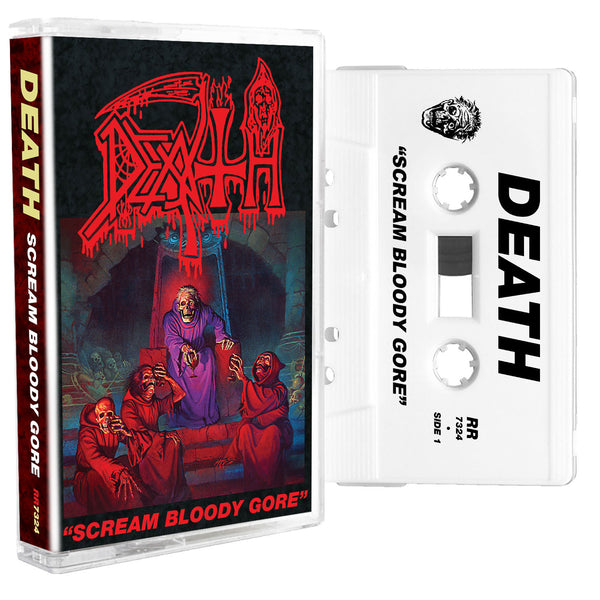 DEATH 'SCREAM BLOODY GORE' CASSETTE (White Cassette)