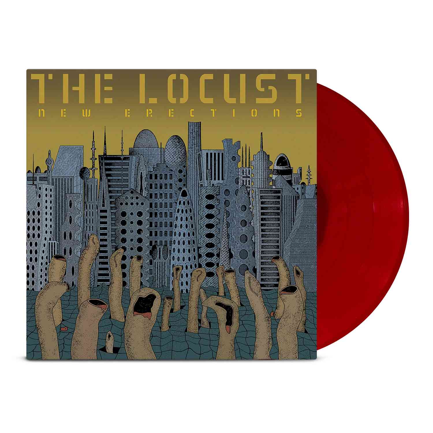 THE LOCUST ‘NEW ERECTIONS' LP (Limited Edition - Only 300 Made, Ancestor Incest Red Vinyl)