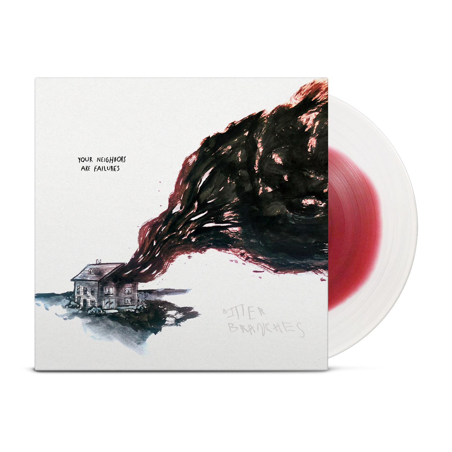 BITTER BRANCHES 'YOUR NEIGHBORS ARE FAILURES' LIMITED-EDITION RED IN WHITE LP — ONLY 100 MADE