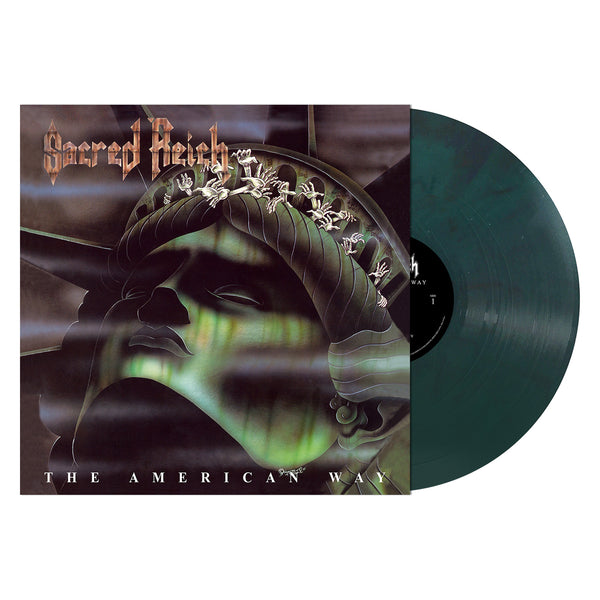 SACRED REICH 'THE AMERICAN WAY' GREEN BLACK MARBLE LP