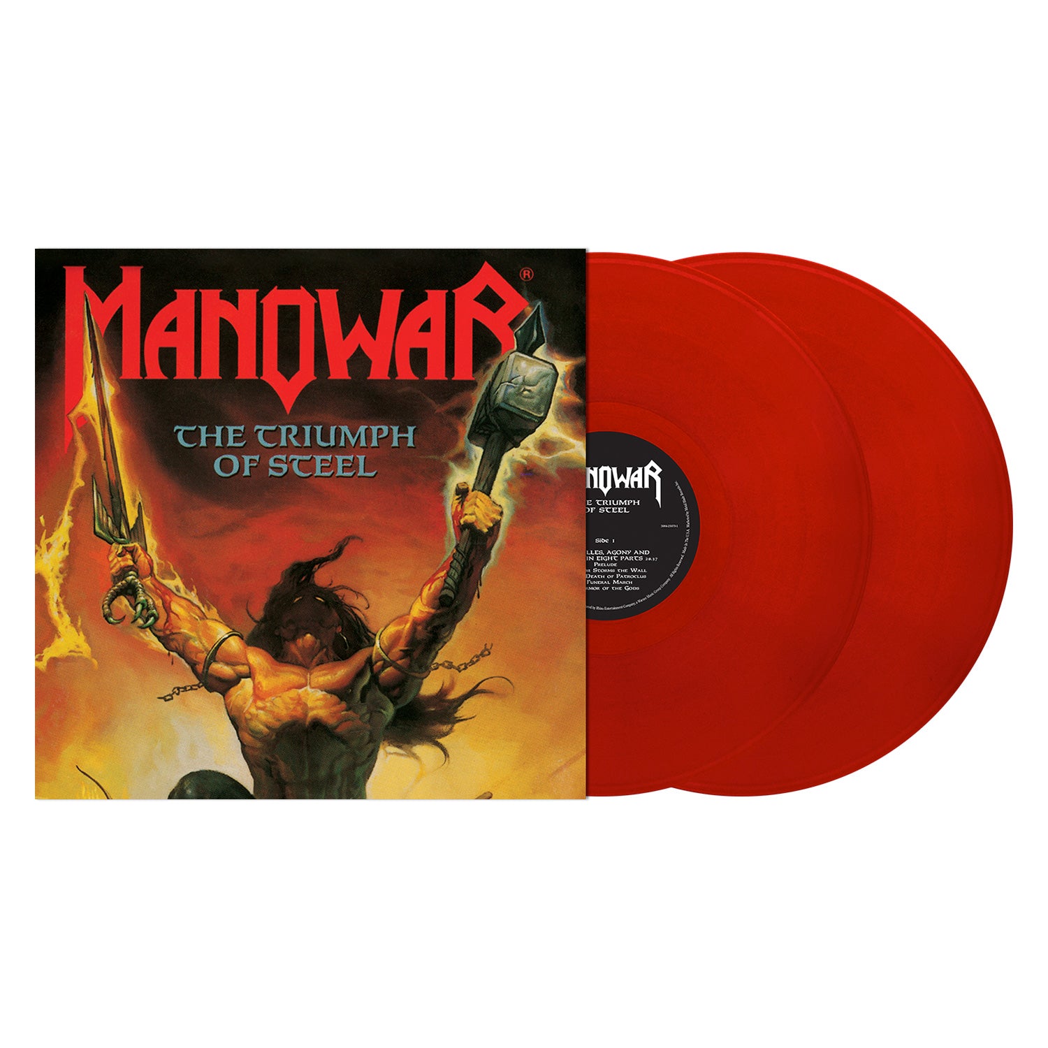 MANOWAR 'TRIUMPH OF STEEL' TRANSLUCENT RED VINYL