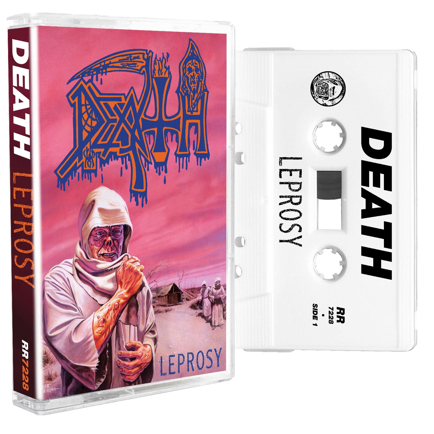 DEATH 'LEPROSY' CASSETTE (White Cassette)