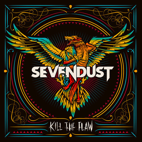 SEVENDUST 'KILL THE FLAW' LP (Black & Cyan Vinyl)