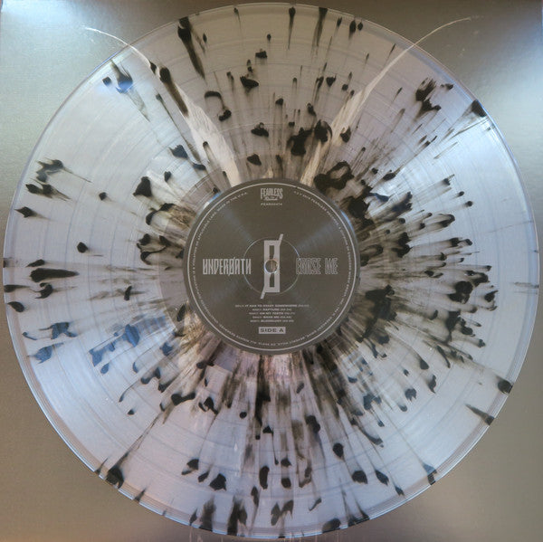 UNDEROATH ‘ERASE ME‘ LIMITED-EDITION CLEAR WITH BLACK SPLATTER TOUR LP