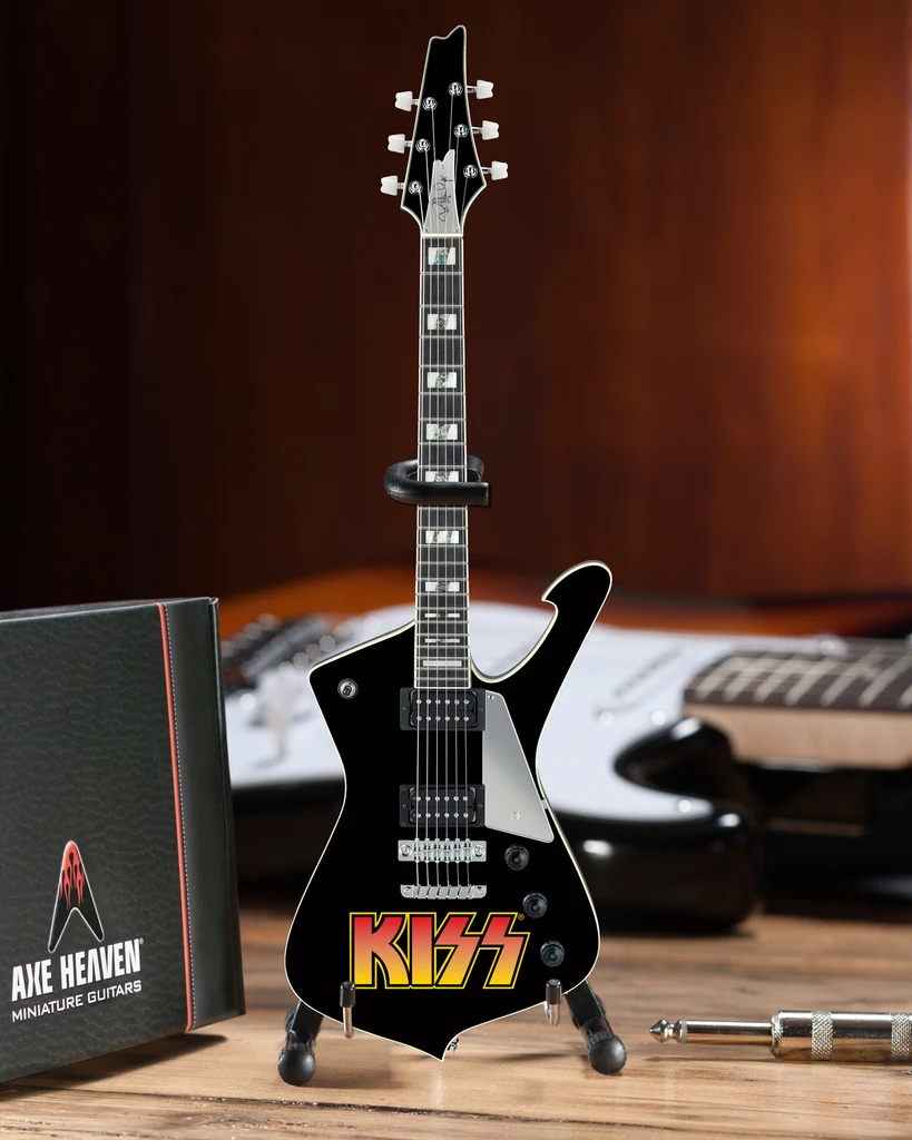 KISS -  PAUL STANLEY  - ICEMAN MINI GUITAR