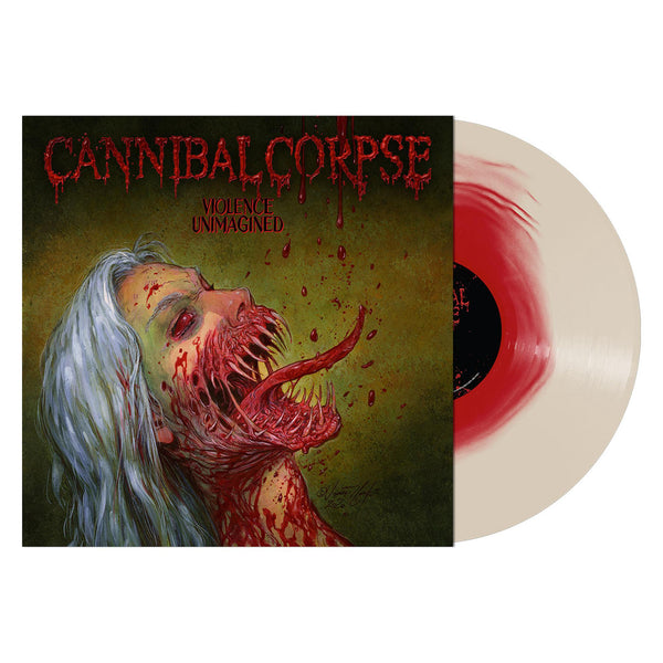 CANNIBAL CORPSE 'VIOLENCE UNIMAGINED' LP (Bone White w/ Red Color in Color Vinyl)