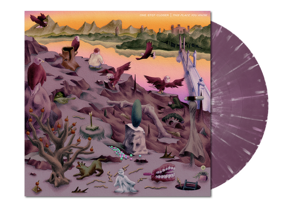 ONE STEP CLOSER ‘THIS PLACE YOU KNOW’ LIMITED-EDITION SOLID PURPLE WITH HEAVY WHITE SPLATTER LP – ONLY 250 MADE