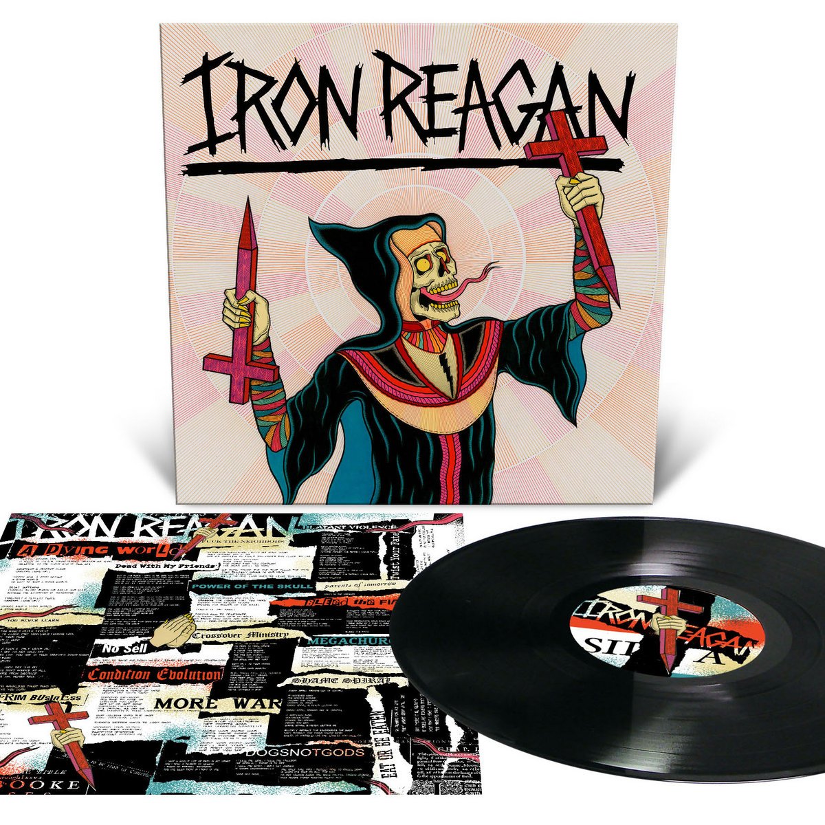 IRON REAGAN 'CROSSOVER MINISTRY' LP (Black Vinyl)