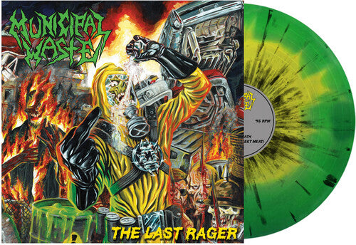 MUNICIPAL WASTE 'THE LAST RAGER' 12" EP (Yellow, Green, Black Vinyl)
