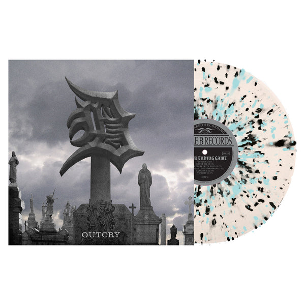 NEVER ENDING GAME ‘OUTCRY’ LP (Limited Edition – Only 250 made, Ultra Clear w/Blue & Black Splatter Vinyl)