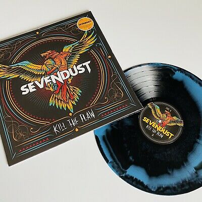 SEVENDUST 'KILL THE FLAW' LP (Black & Cyan Vinyl)