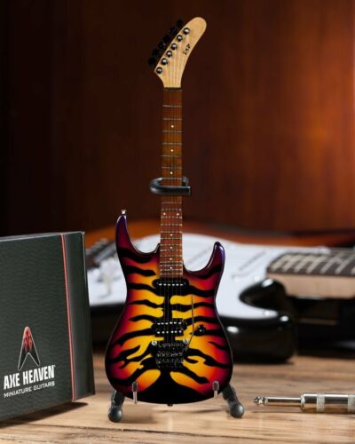 DOKKEN - GEORGE LYNCH - TIGER SUNBURST MINI GUITAR