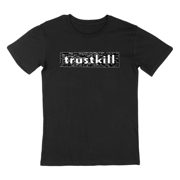 REVOLVER x TRUSTKILL: WOODCUT CLASSIC BLACK T-SHIRT