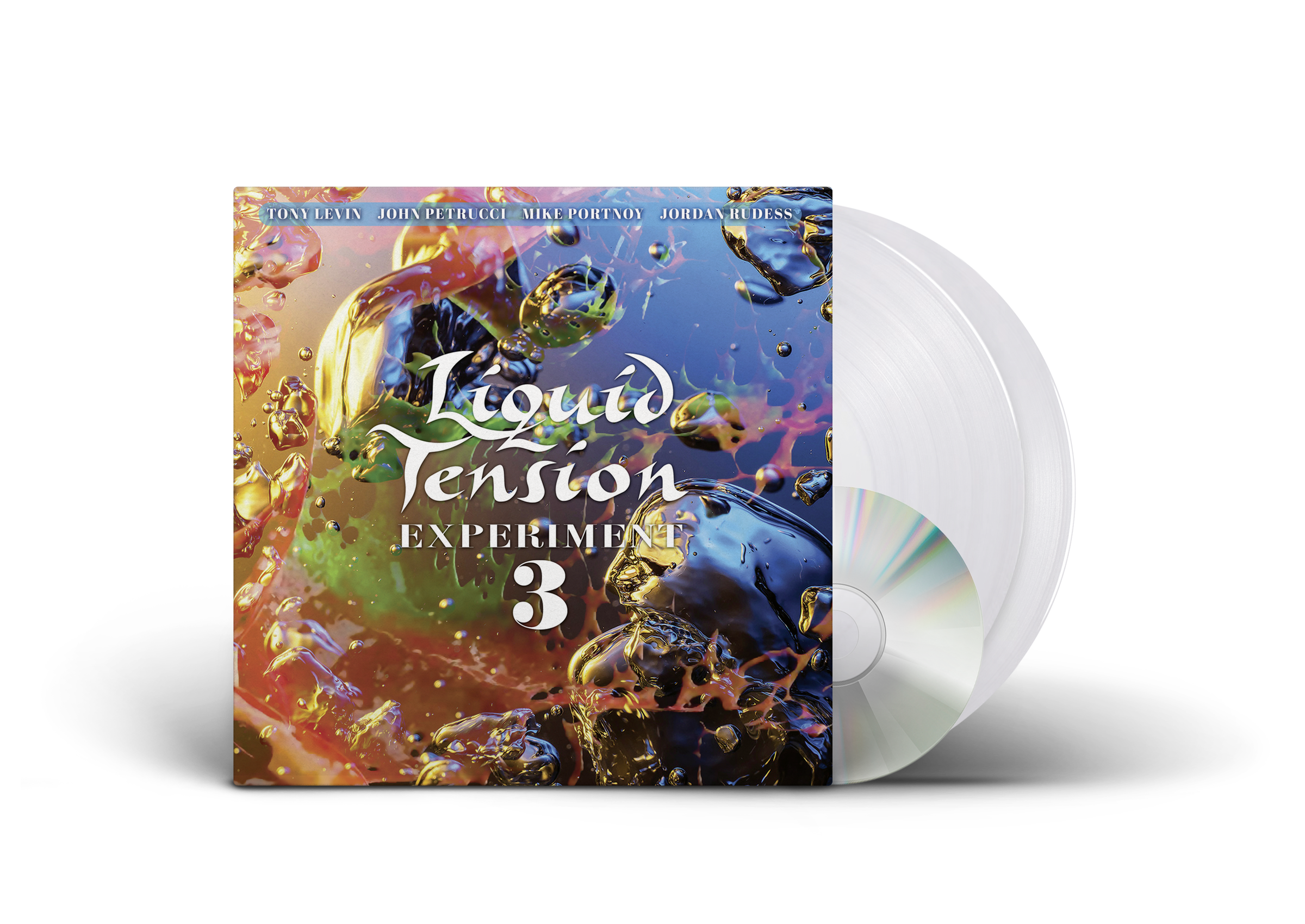 LIQUID TENSION EXPERIMENT 'LTE3' LIMITED-EDITION CLEAR 2LP— ONLY 300 MADE