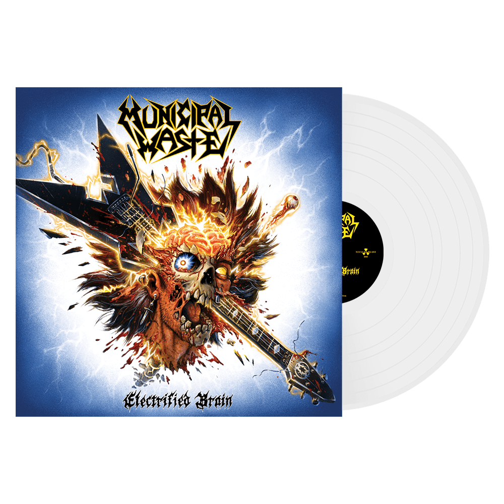 MUNICIPAL WASTE 'ELECTRIFIED BRAIN' LIMITED EDITION WHITE LP – ONLY 300 MADE